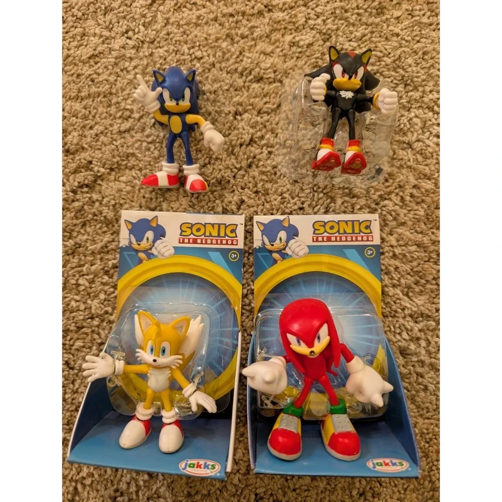 Sonic the Hedgehog 2.5 inch figures Set Jakks/Sonic/Knuckles/Tails/Shadow